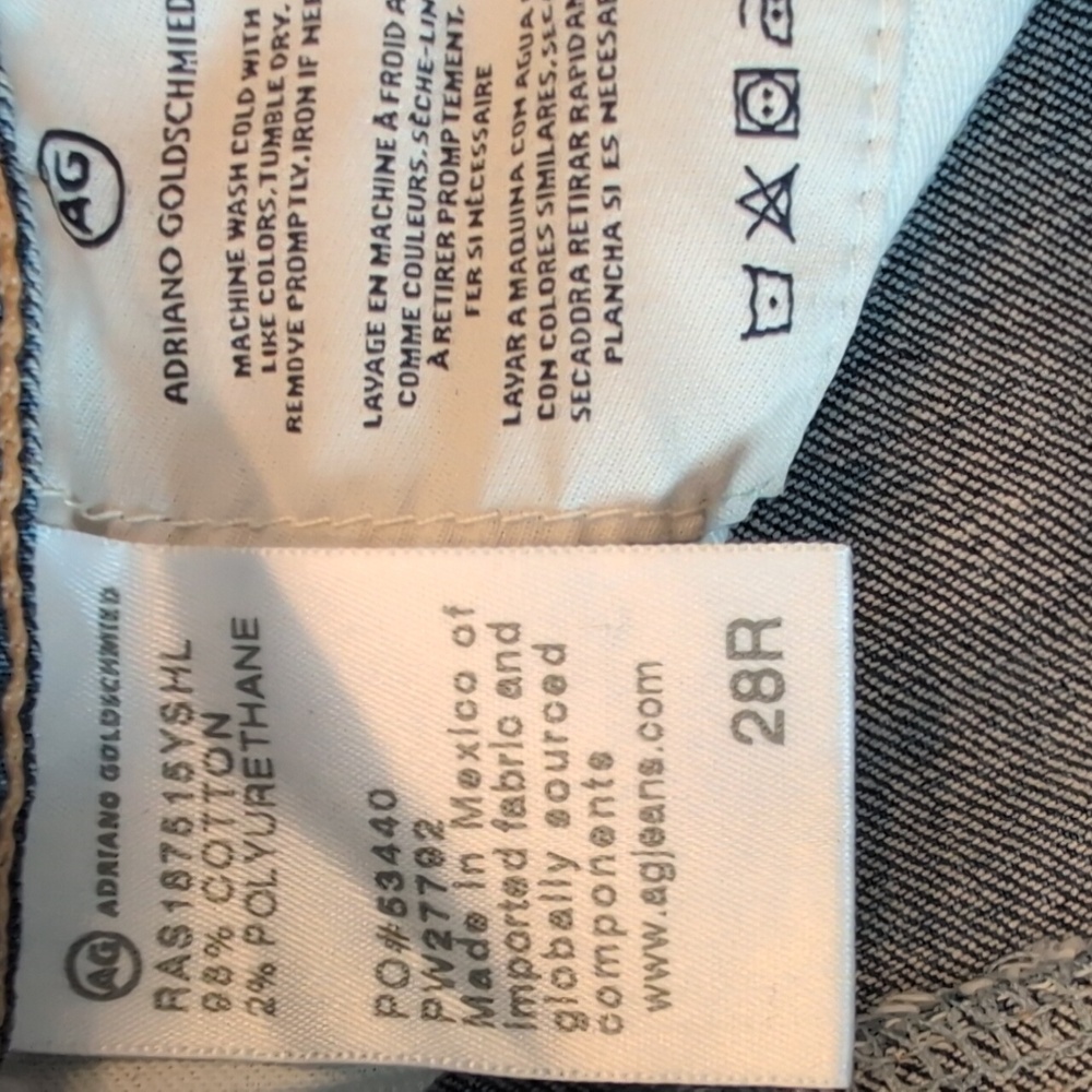 AG Adriano Goldschmied Mari 15 Yr Shoreline Size 28 R - Picture 3 of 14
